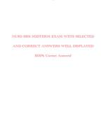 NURS 6501 MIDTERM EXAM WITH SELECTED AND CORRECT ANSWERS WELL DISPLAYED (100% Correct Answers)