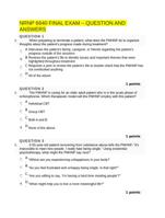 NRNP 6640 FINAL EXAM  QUESTION AND ANSWERS