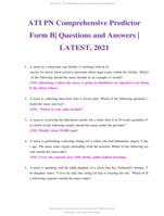 ATI PN Comprehensive Predictor Form B | Questions and Answers (2021)