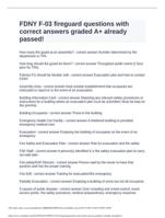 FDNY F-03 fireguard questions with correct answers graded A+ already passed!