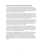 How far should the actions of leaders be determined by public opinion?