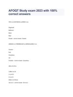 AFOQT Study exam 2023 with 100% correct answers