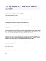 AFOQT exam 2023 with 100% correct answers