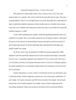 Genetically Engineered Foods  To Eat or Not to Eat?