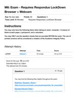 Math 110 Module 6 Exam  MATH 110 Introduction to Statistics - Portage Learning