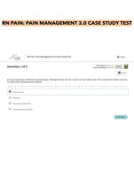 RN PAIN- PAIN MANAGEMENT 3.0 CASE STUDY TEST