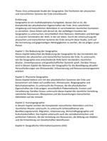 Diplomarbeit ber Geographie (Deutsch)