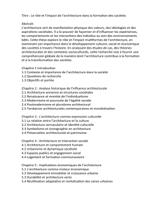 Thse sur l'architecture (franais)