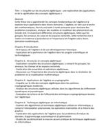 Thse en algbre pour tudiants (franais)