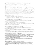 Tesis de lgebra para estudiantes (espaol)