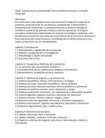 Tesis de anatoma para estudiantes (espaol)