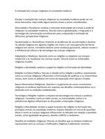 A evoluo das crenas religiosas na sociedade moderna (10 essays)