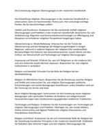 Die Entwicklung religiser berzeugungen in der modernen Gesellschaft (10 Aufstze)