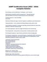 AANP Certification Exam (2023  2024) Complete Solution