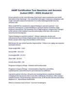 AANP Certification Test Questions and Answers (Latest 2023  2024) Graded A+