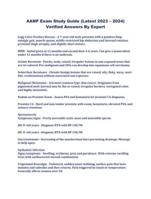 AANP Exam Study Guide (Latest 2023  2024) Verified Answers By Expert