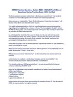 ABMDI Practice Questions (Latest 2023  2024) Difficult/Missed Questions During Practice Exam 100% Verified