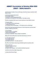 ABRET Correlation of History With EEG (2023  2024) Rated A