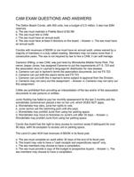 CAM EXAM QUESTIONS AND ANSWERS