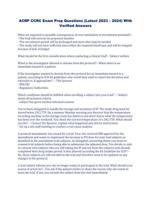 ACRP CCRC Exam Prep Questions (Latest 2023  2024) With Verified Answers