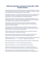 CCRC Exam Questions and Answers (Latest 2023  2024) Complete Solution