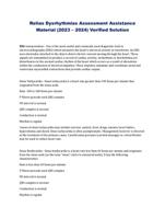 Relias Dysrhythmias Assessment Assistance Material (2023  2024) Verified Solution