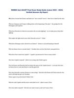 ROMEO And JULIET Final Exam Study Guide (Latest 2023  2024) Verified Answers By Expert