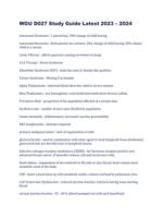 WGU D027 Study Guide Latest 2023  2024