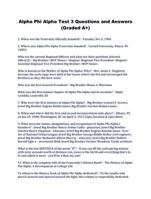 Alpha Phi Alpha Test 3 Questions and Answers (Graded A+)