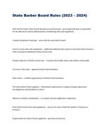 State Barber Board Rules (2023  2024)