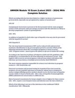AWHON Module 10 Exam (Latest 2023  2024) With Complete Solution