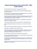 Alabama Boating Basics Exam (Latest 2023  2024) Verified Solution