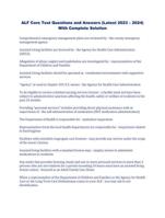 ALF Core Test Questions and Answers (Latest 2023  2024) With Complete Solution