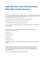 AMB 400 Exam Test (360 Questions) With 100% Verified Answers