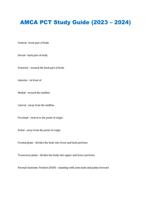 AMCA PCT Study Guide (2023  2024)