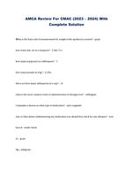 AMCA Review For CMAC (2023  2024) With Complete Solution
