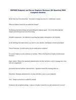 SOPHOS Endpoint and Server Engineer Reviewer (84 Question) With Complete Solution