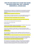 HESI PN EXIT/HESI EXIT EXAM TEST BANK 160 QUESTIONS AND 100% VERIFIED ANSWERS/A+ GRADE/2023