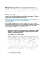 NR 716 Week 7 Discussion; Appraising Systematic Reviews