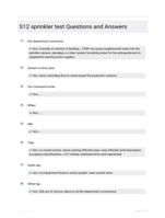 S12 sprinkler test Questions with  Correct Answers| 2024 Update 100%  Solved