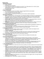 PHILOSOPHY REVIEWER MIDTERMS EXAM