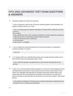 VITA 2022 ADVANCED TEST Study Guide Graded A+