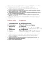 Enzyme reaction mechanisms class notes