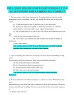 HESI RN EXIT EXAM VERSION 2 FULL 160 QUESTIONS AND ANSWERS ALL CORRECT.