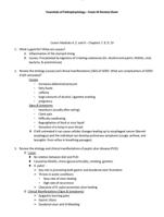 Essentials of Pathophysiology  Exam #2 Review Sheet