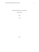 DIABETES AND SOCIAL DETERMINANTS