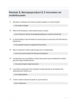 Module 8, Beroepsproduct 8.3 Innoveren en onderbouwen