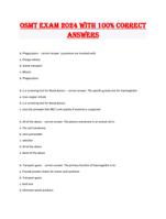 OSMT Exam 2024 with 100% correct answers