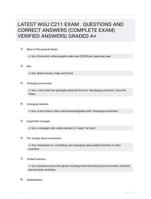 LATEST WGU C211 EXAM . QUESTIONS AND    CORRECT ANSWERS (COMPLETE EXAM) VERIFIED ANSWERS| GRADED A+