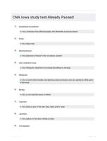 CNA Iowa study test Already Passed